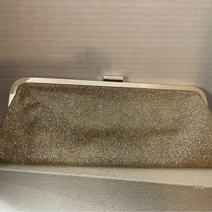 🐠 Gold.Clutch. Never Used. Snap Closure.
